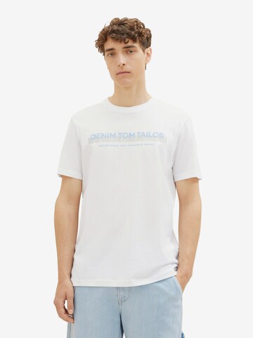 TOM TAILOR DENIM T-shirt i vit