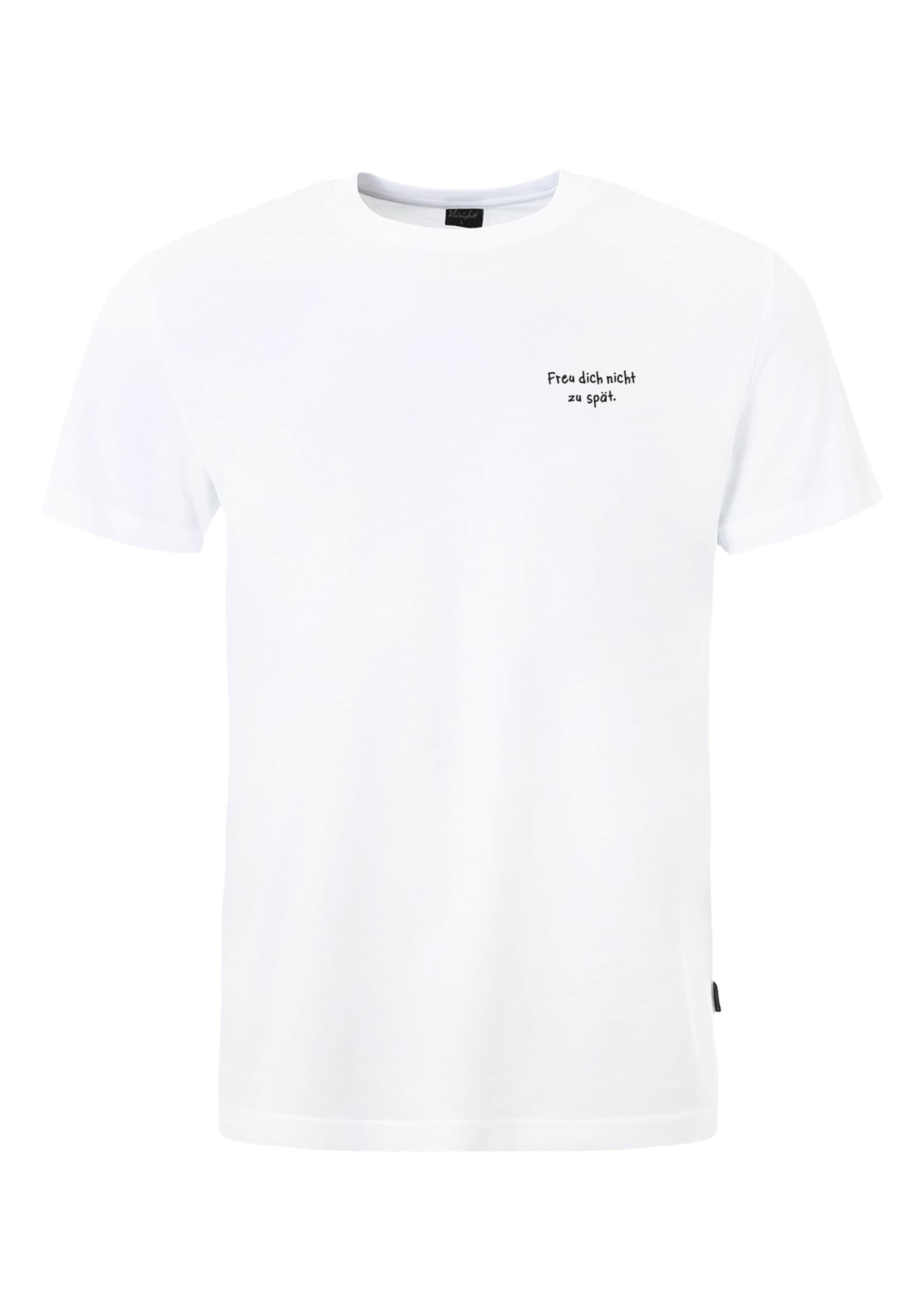 Maglietta 'Shört Freu Dich' di Kleinigkeit in bianco: frontale