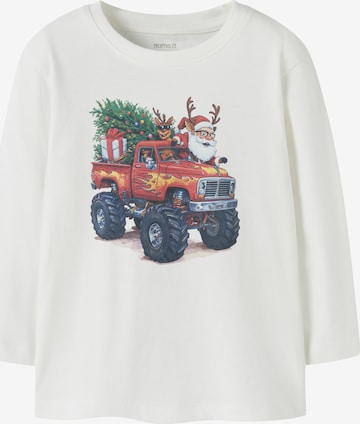 balta NAME IT Marškinėliai 'NMMVOSMAS': priekis