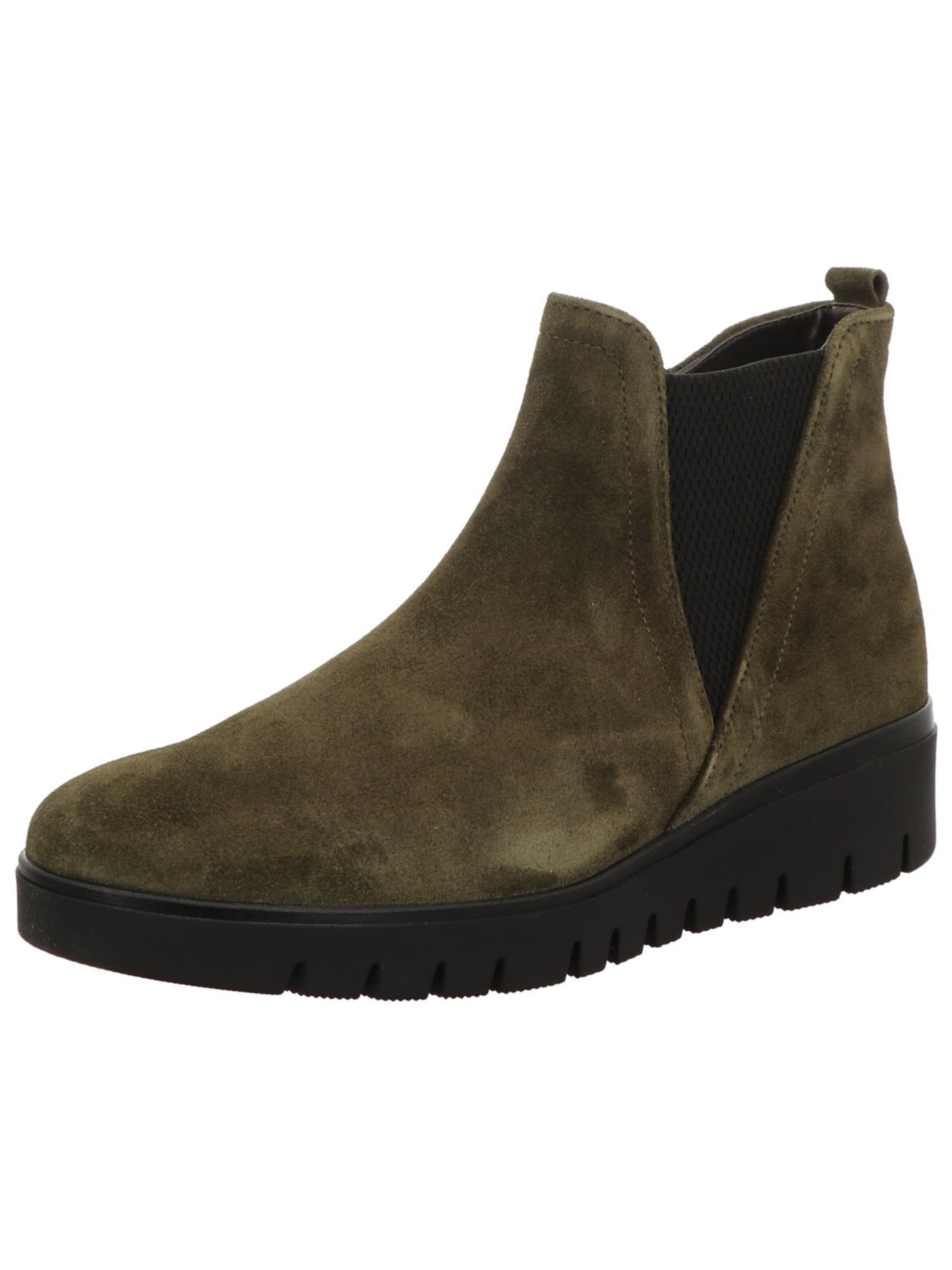 GABOR - Botas Chelsea 'Chelsea Boot Damen 8015.01.006 Rauleder in oliv' en verde: frente