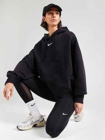 Nike Sportswear Sweatshirt 'Phoenix Fleece' in Schwarz