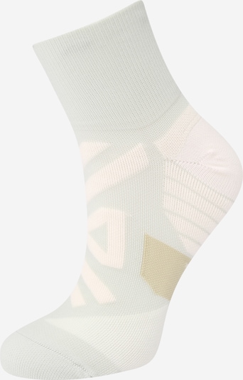 On Athletic Socks in Cream / Light blue / Light green, Item view