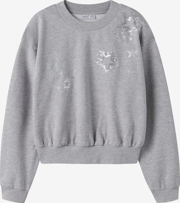 Sweat-shirt 'NKFSANNO' NAME IT en gris : devant