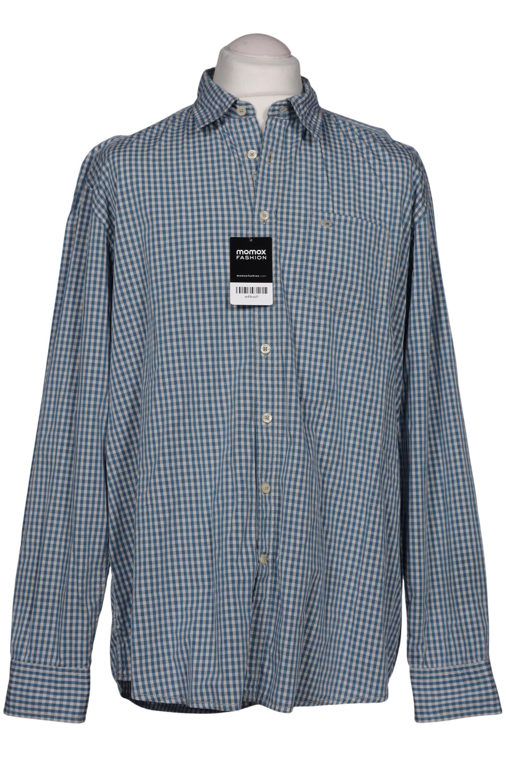 CAMEL ACTIVE Button Up Shirt in XL in Blue: front