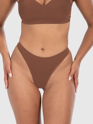 Slip scultant ' Nysa ' Smilodox en marron : devant
