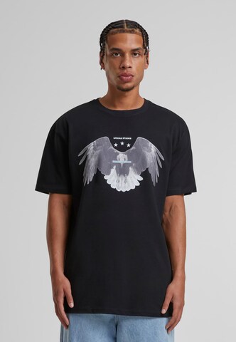 MT Upscale T-Shirt 'Sick Eagle' in Schwarz: Vorderseite