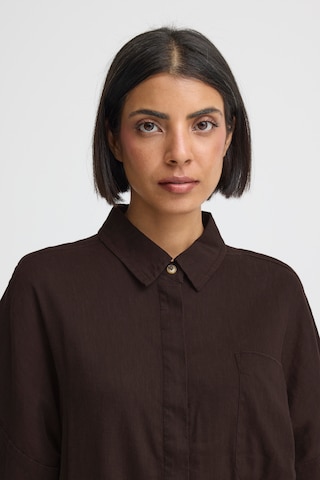 Pulz Bluse 'PZLUCA' i brun