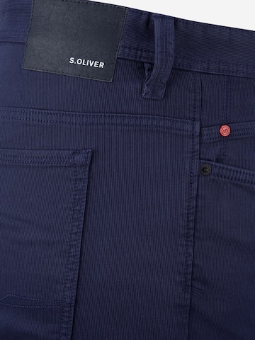 s.Oliver BLACK LABEL - regular Pantalón en azul