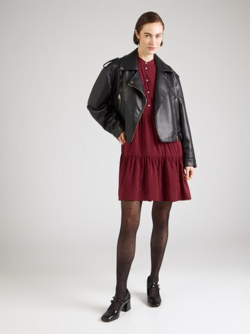 Abito camicia 'PCNessa' di PIECES in rosso