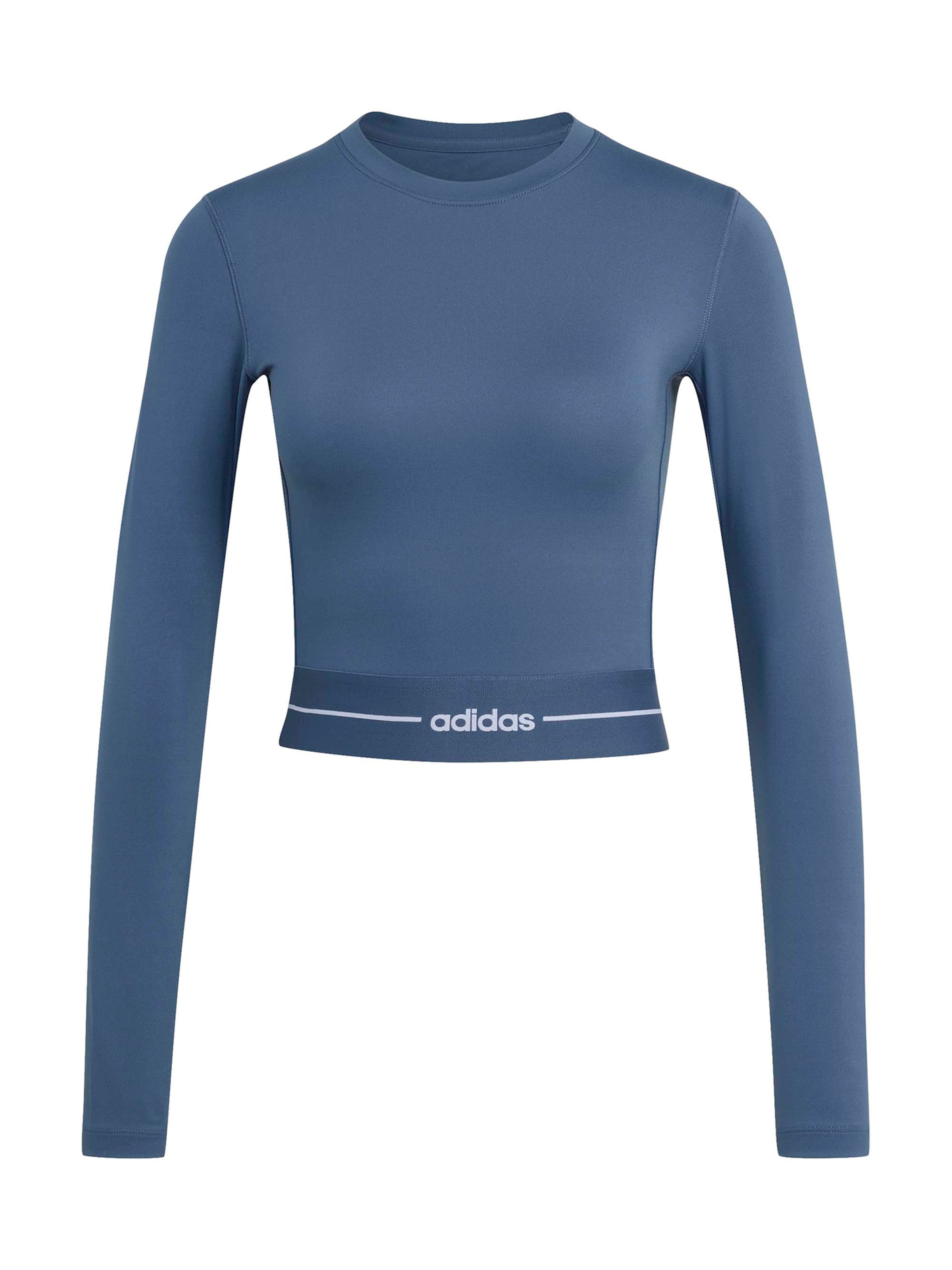 ADIDAS PERFORMANCE Funktionsbluse 'Hyperglam' i blå: forside
