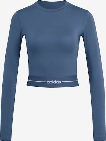ADIDAS PERFORMANCE Funktionsbluse 'Hyperglam' i blå: forside