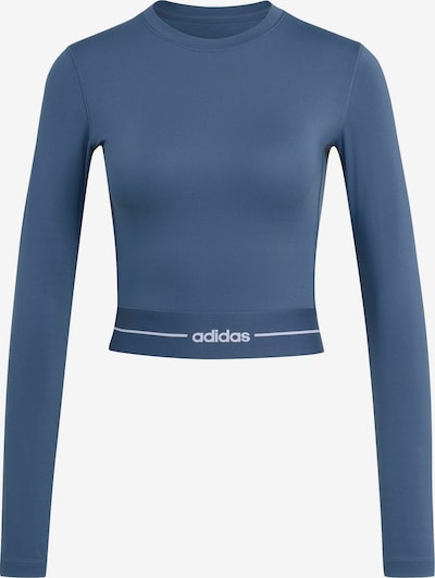 XS dydžio Sportiniai marškinėliai 'Hyperglam' iš ADIDAS PERFORMANCE, spalva – mėlyna / balta, Prekių apžvalga