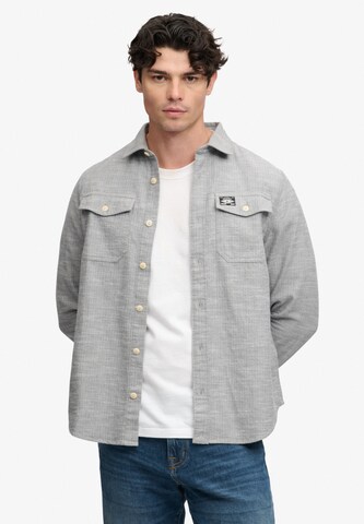 Chemise Superdry & Co en gris : devant
