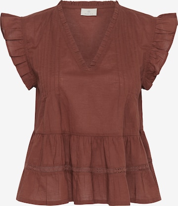 Kaffe - Blusa 'KAValerie' en marrón: frente