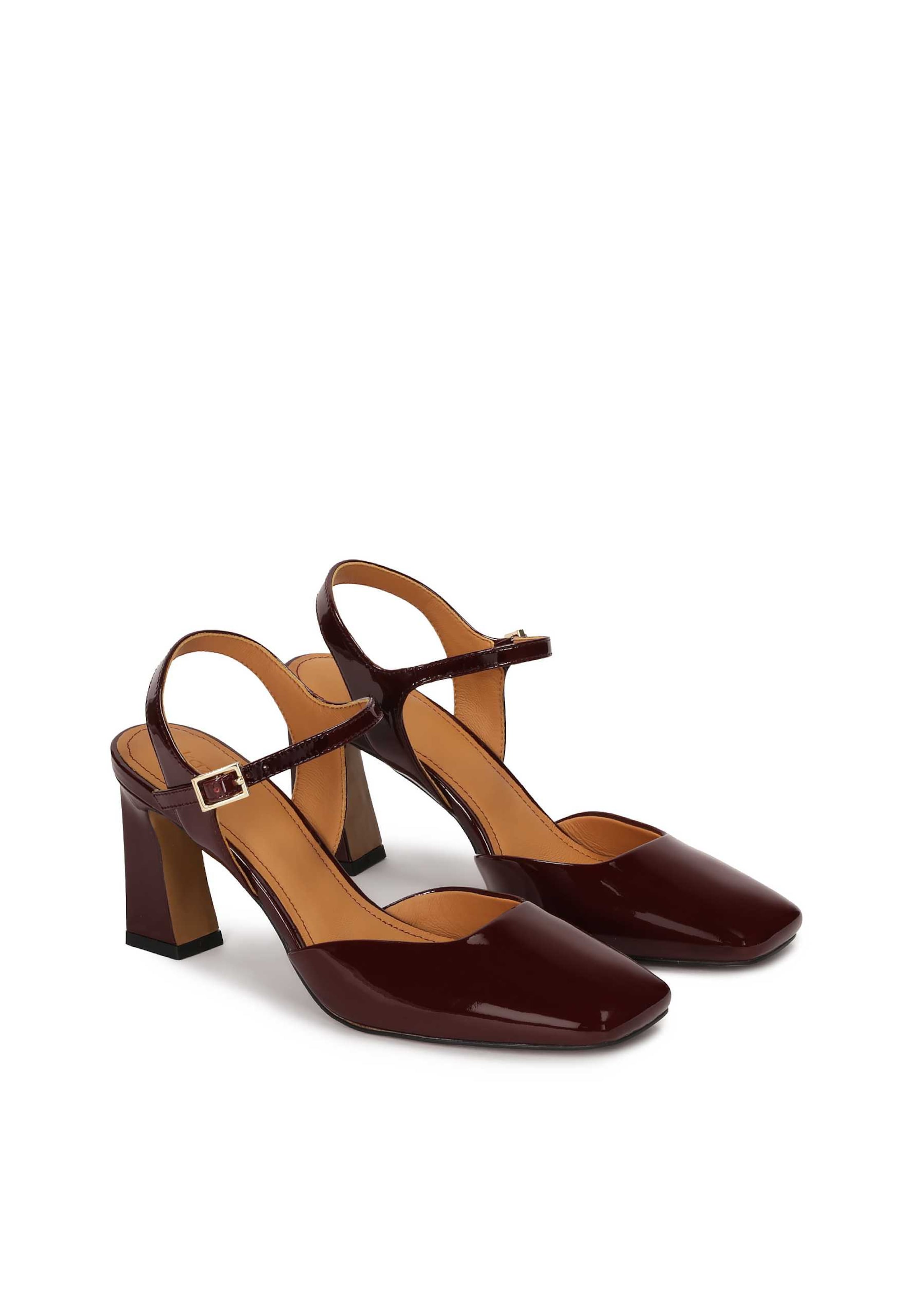 Kazar Официални дамски обувки 'Maroon ' в червено