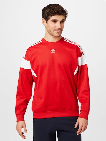 Sweat-shirt 'Adicolor Classics Cut Line' ADIDAS ORIGINALS en rouge : devant