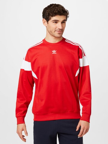 ADIDAS ORIGINALS Sweatshirt 'Adicolor Classics Cut Line' in Rot: predná strana