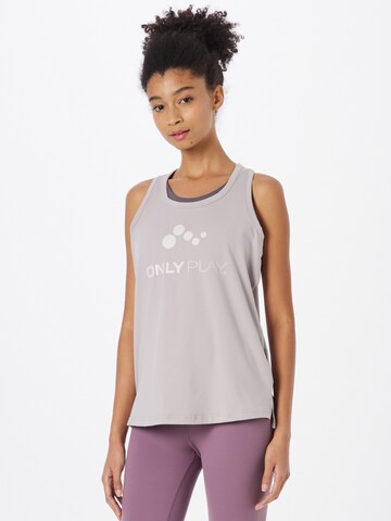 ONLY PLAY Sports Top in Grey: front