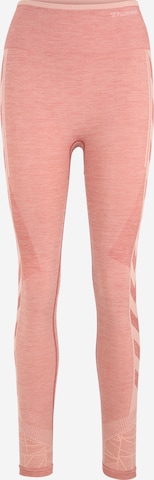 Hummel Skinny Workout Pants 'Energy' in Pink: front