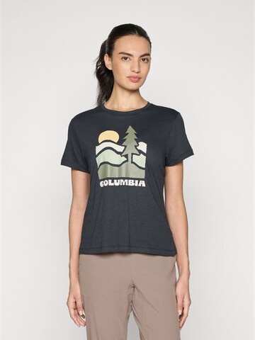 COLUMBIA - Camisa funcionais 'Ruby Springs' em preto: frente