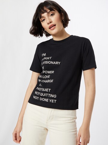 T-shirt 'Principles Tannie' Young Poets en noir : devant