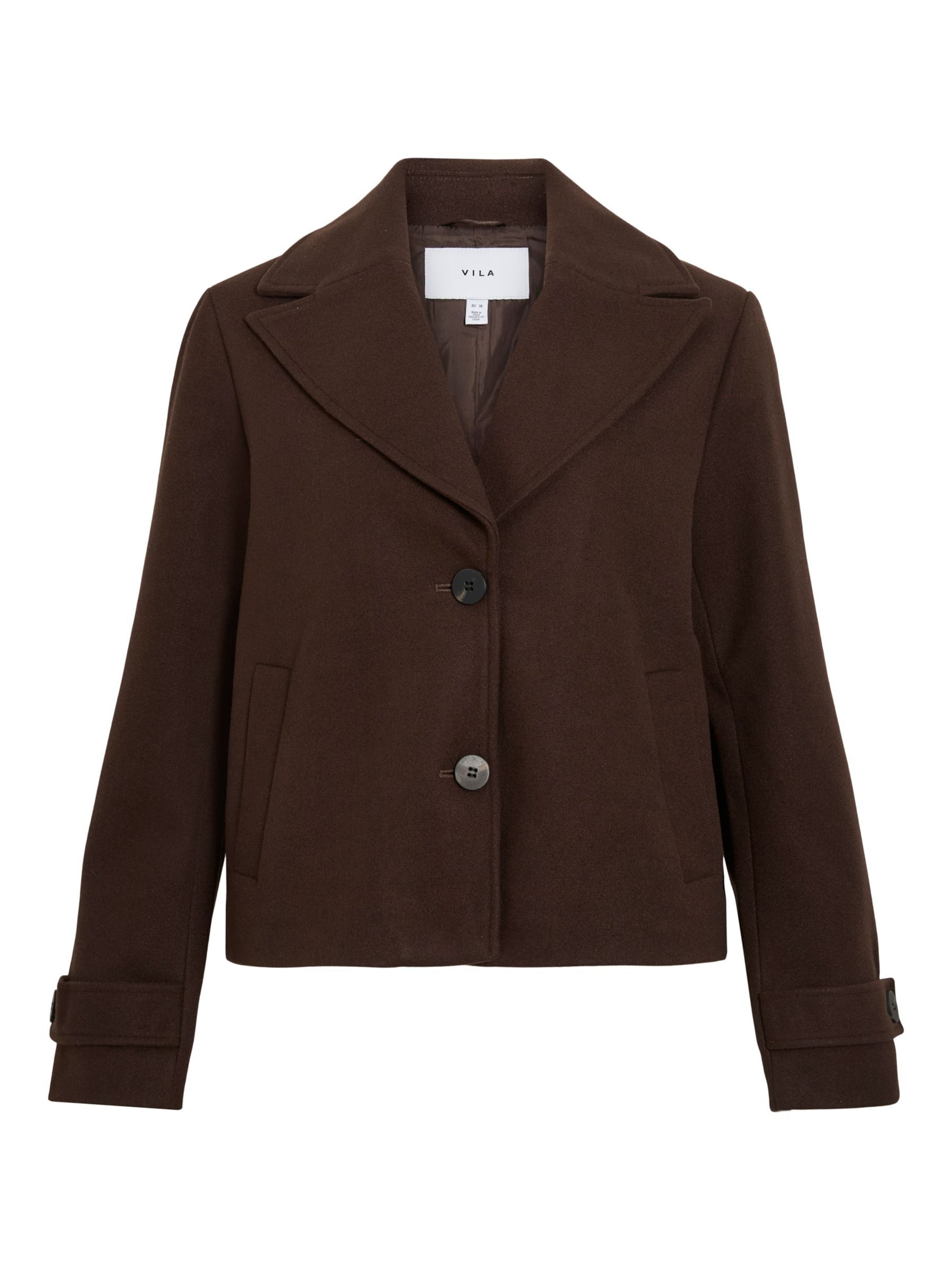 VILA Between-Season Jacket 'VISolo' in Brown: front