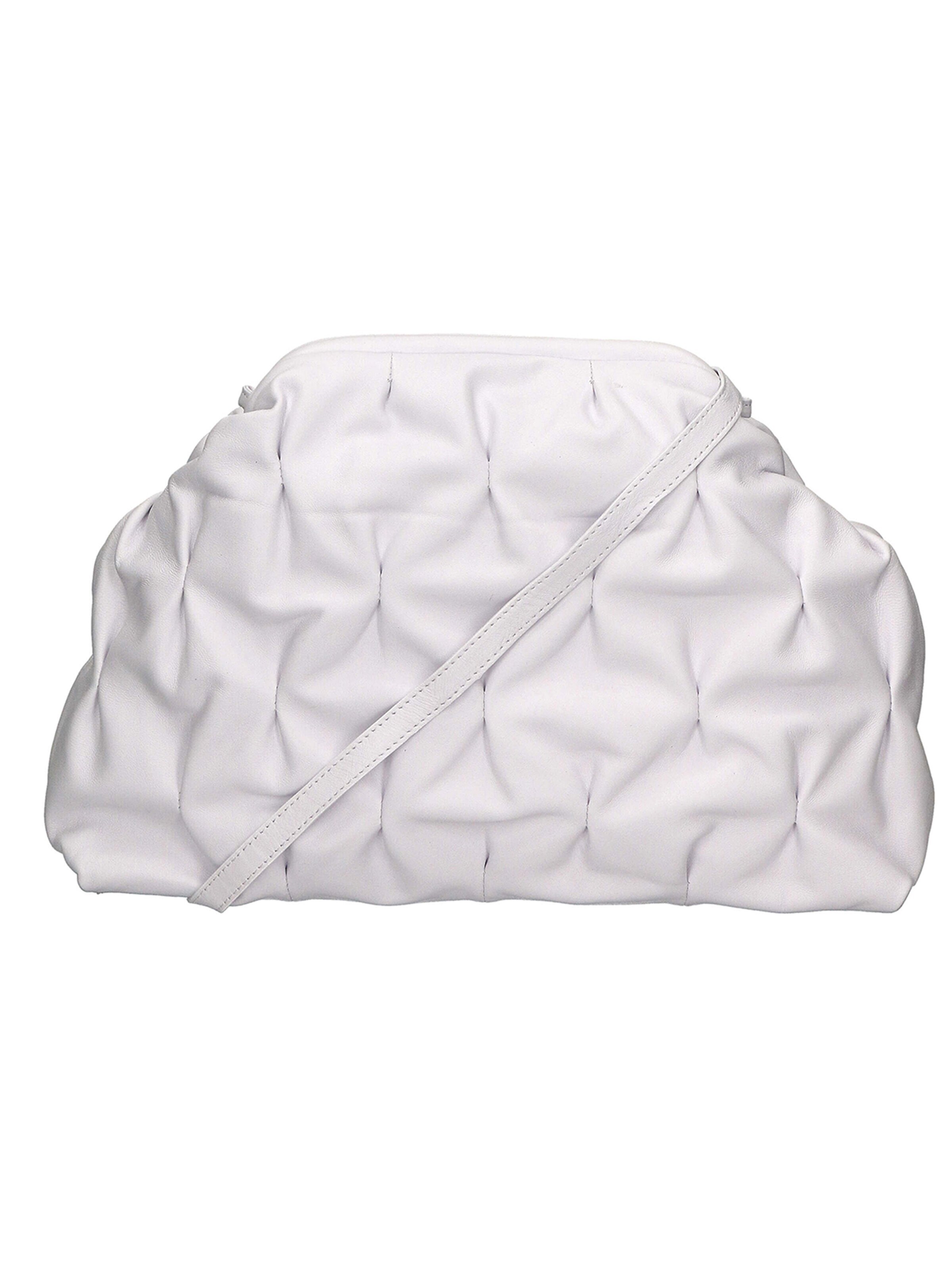 Pochette 'Pochette Verona in Pelle Sauvage - Tracolla Regolabile Made in Italy' di Gave Lux in bianco