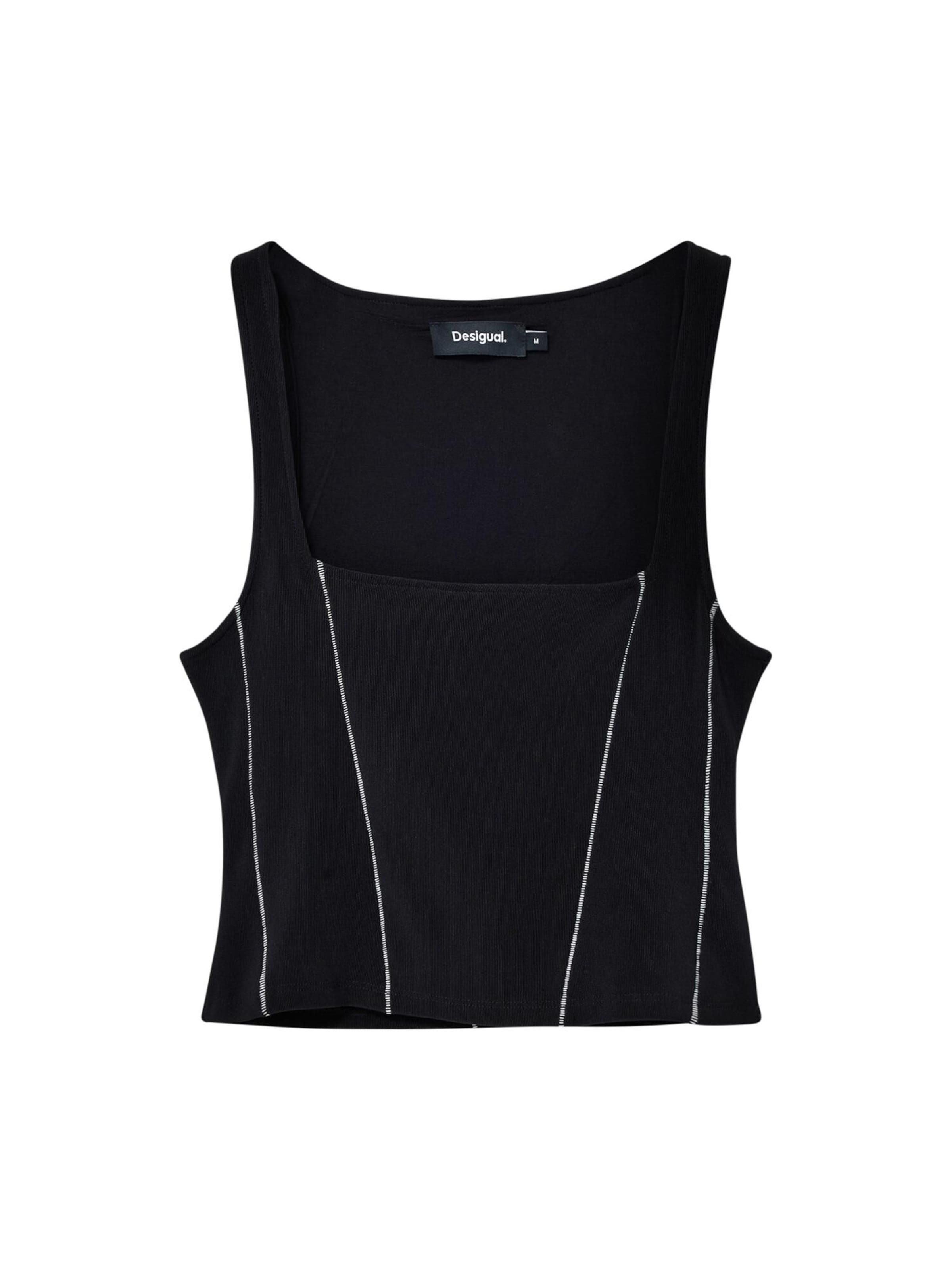Desigual Top in Schwarz: Vorderseite
