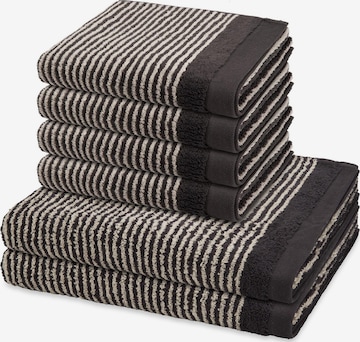 ROSS Towel 'Stripes' in Grey: front
