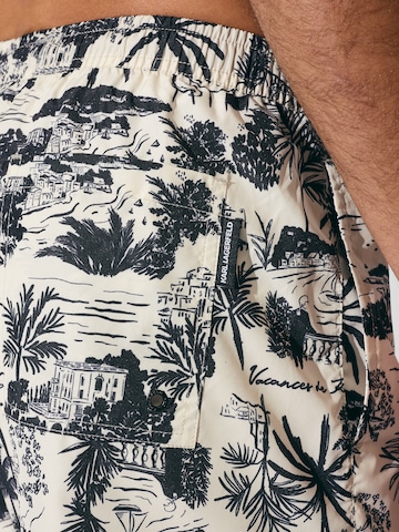 Shorts de bain Karl Lagerfeld en noir