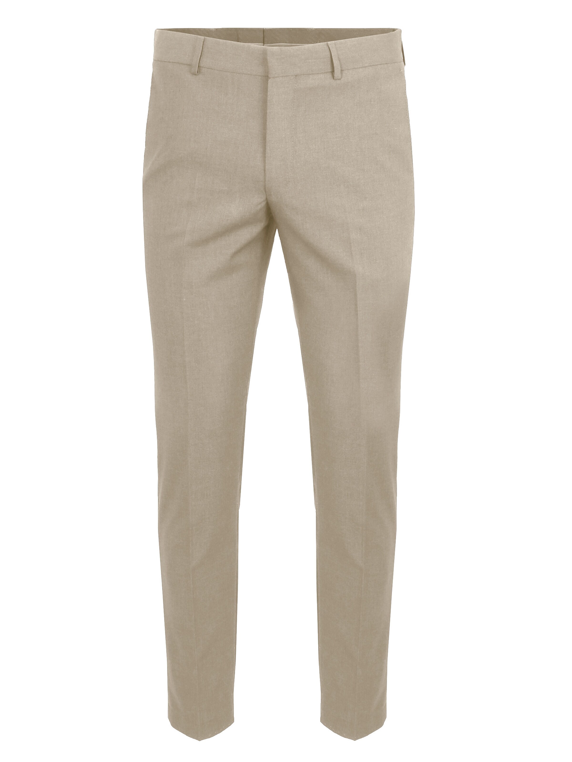 Steffen Klein Slimfit Broek in Beige: voorkant
