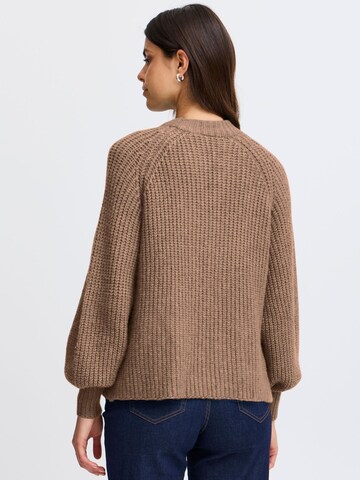 Fransa Knit cardigan in Brown