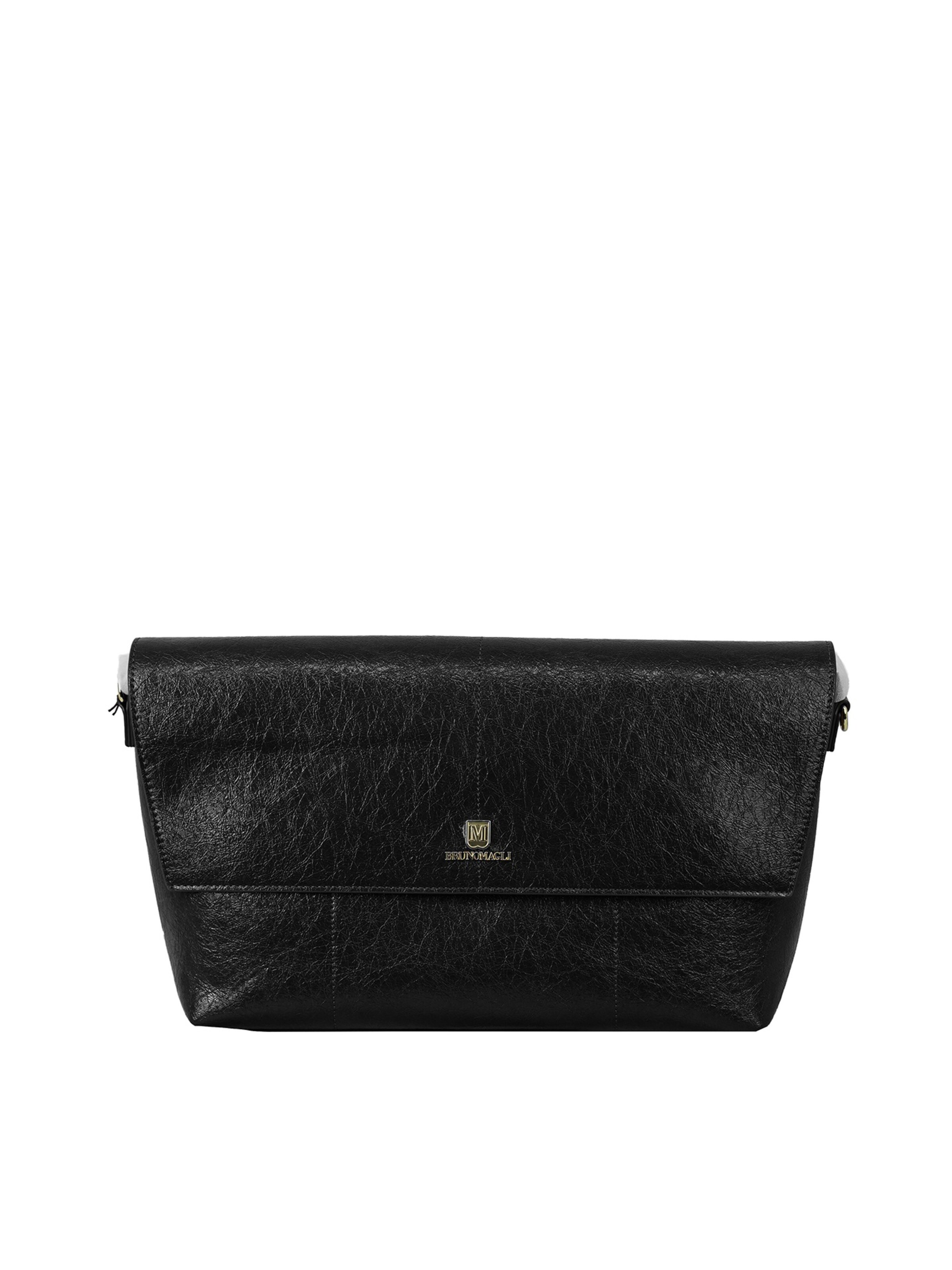 Borsa a spalla 'Borsa a Spalla Bruno Magli Alba Baguette Eco-Pelle' di Bruno Magli in nero: frontale