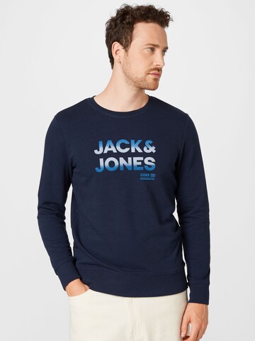 JACK & JONES Mikina 'SETH' – modrá: přední strana