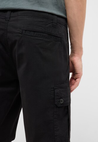 MUSTANG Wide leg Cargo Pants 'Harry Papertouch' in Black