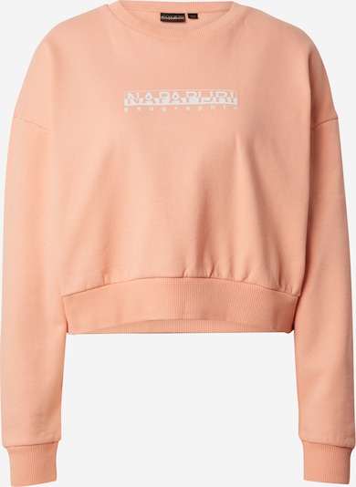 NAPAPIJRI Sweat-shirt en abricot / blanc, Vue avec produit