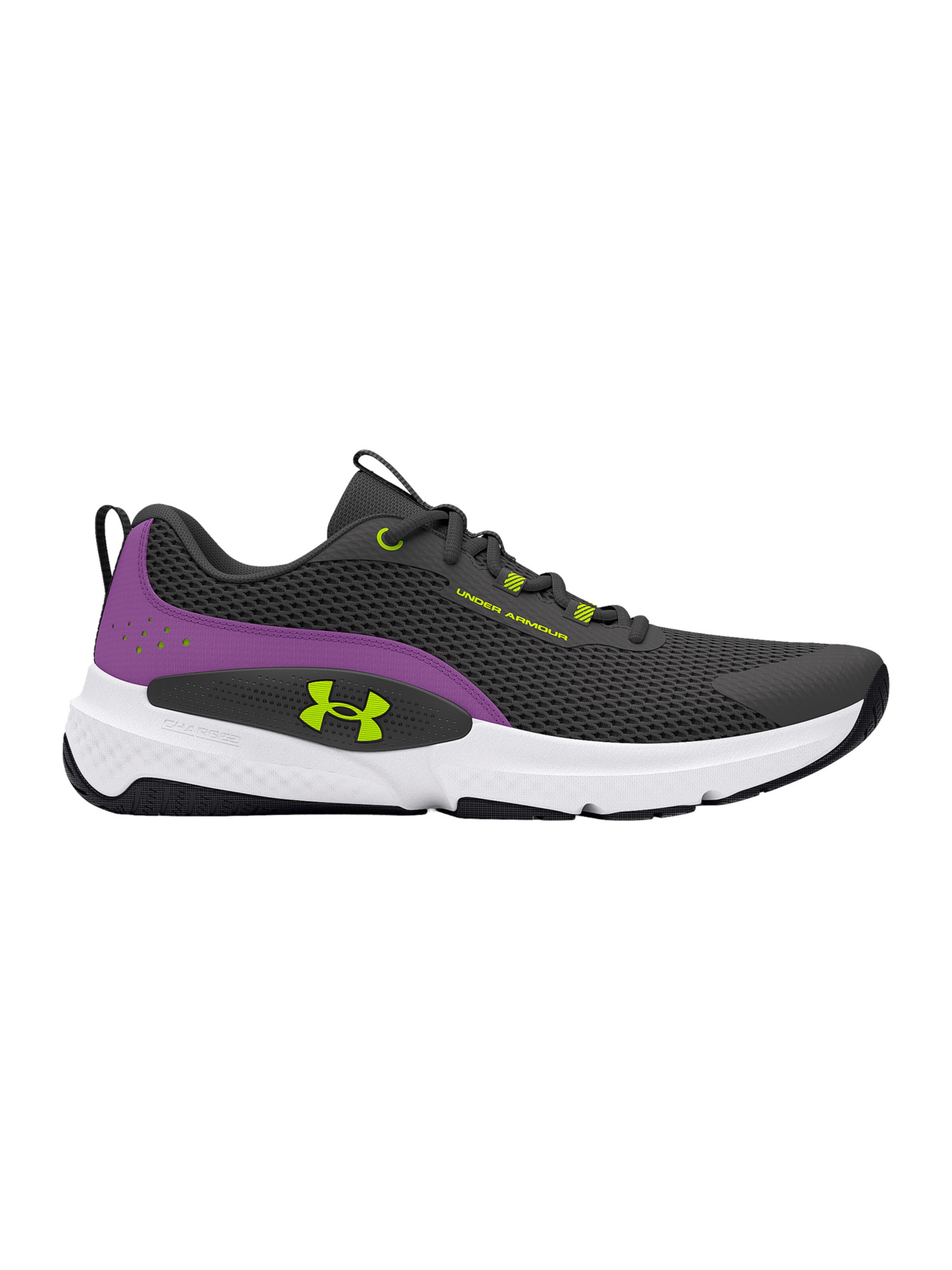 UNDER ARMOUR Sportschuh 'Dynamic Select' in anthrazit / kiwi / lila, Produktansicht