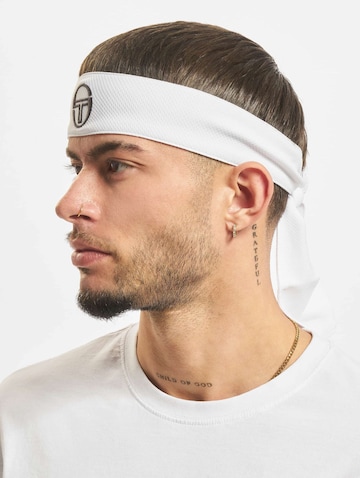 Fascia sportiva per la testa 'Pro Tie' di Sergio Tacchini in bianco