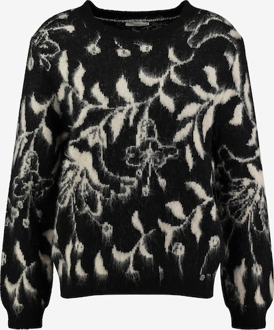 Key Largo Sveter 'Plant' - slonová kosť / čierna, Produkt