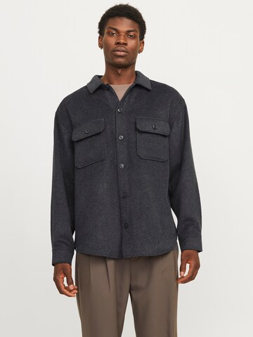 Comfort Fit Cămașă 'JJEBradley Ollie' de la JACK & JONES pe negru: față