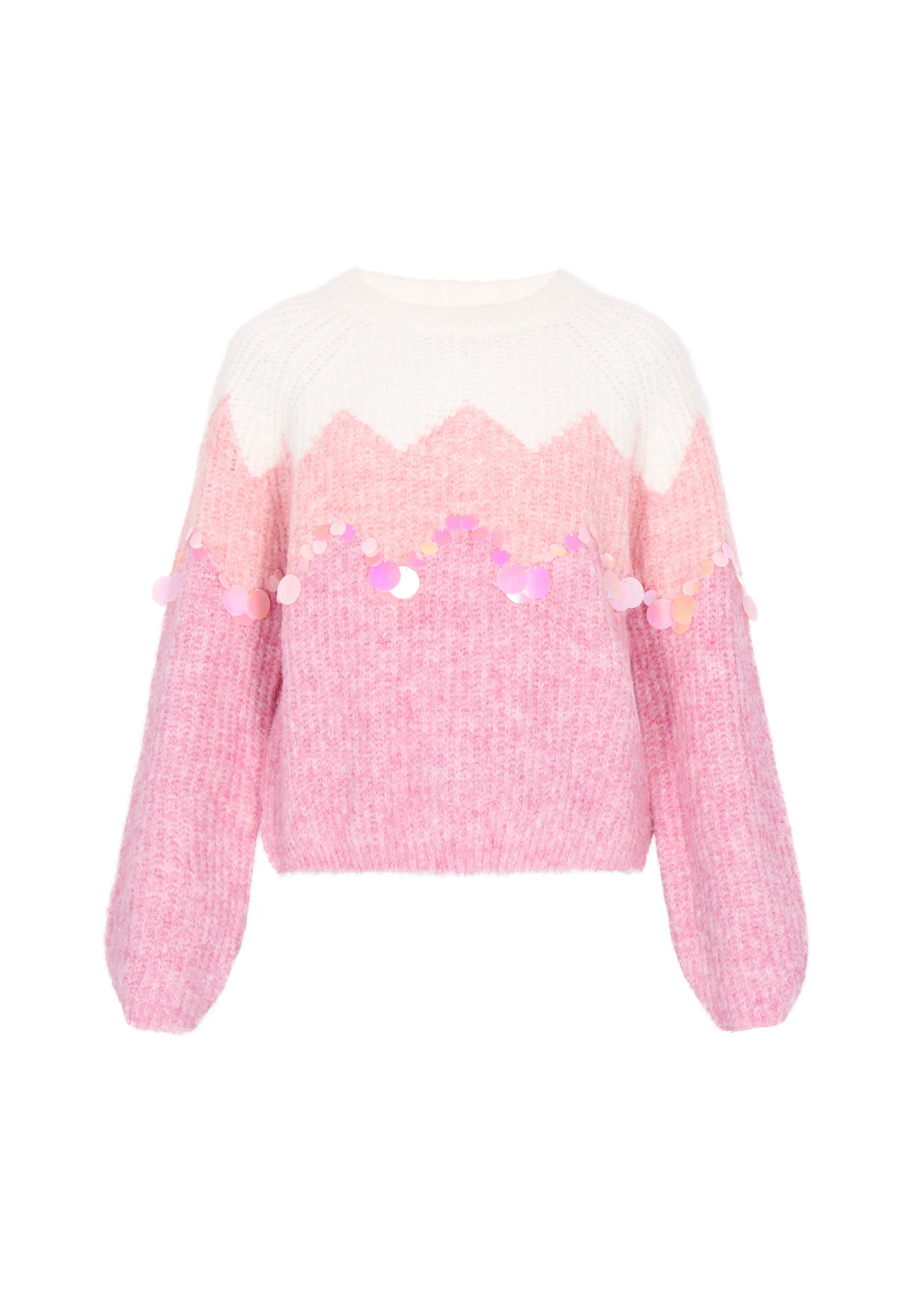 Pull-over IZIA en rose : devant