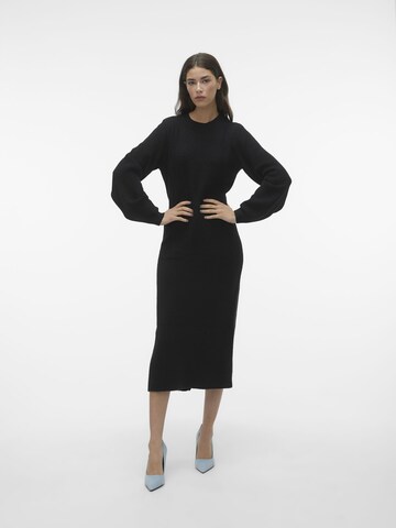 VERO MODA Strikkjole 'ANGALINA ' i sort