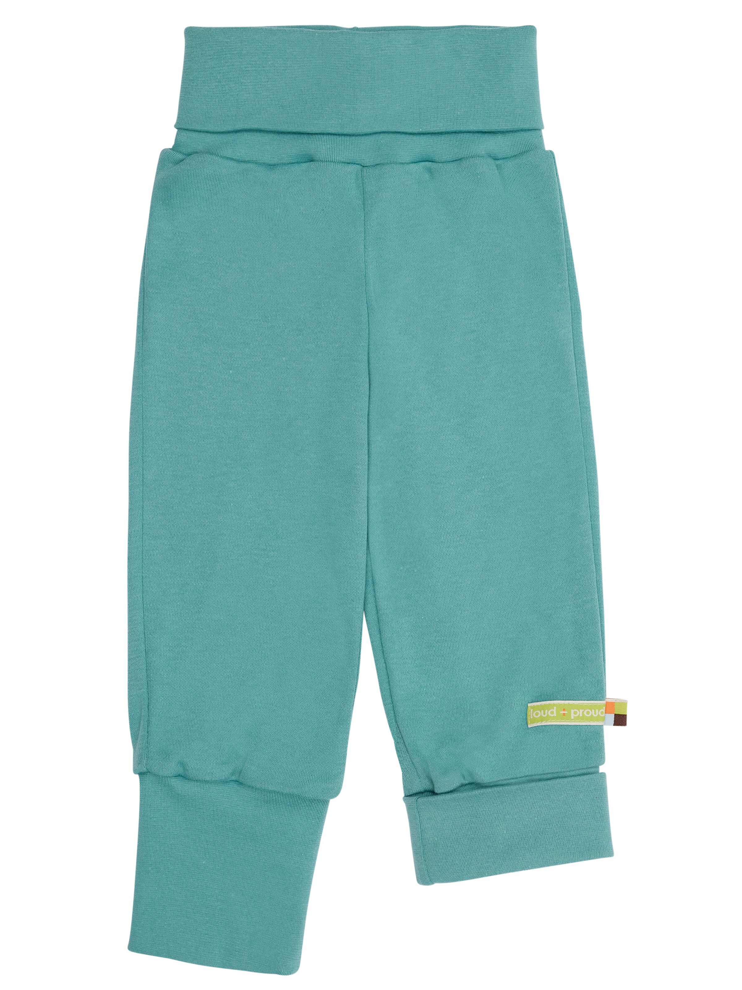 loud + proud Loosefit Hose 'Mitwachs'‌‌‌‌‌‌ in Grün: Vorderseite