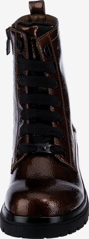 TOM TAILOR Lace-Up Ankle Boots in Brown