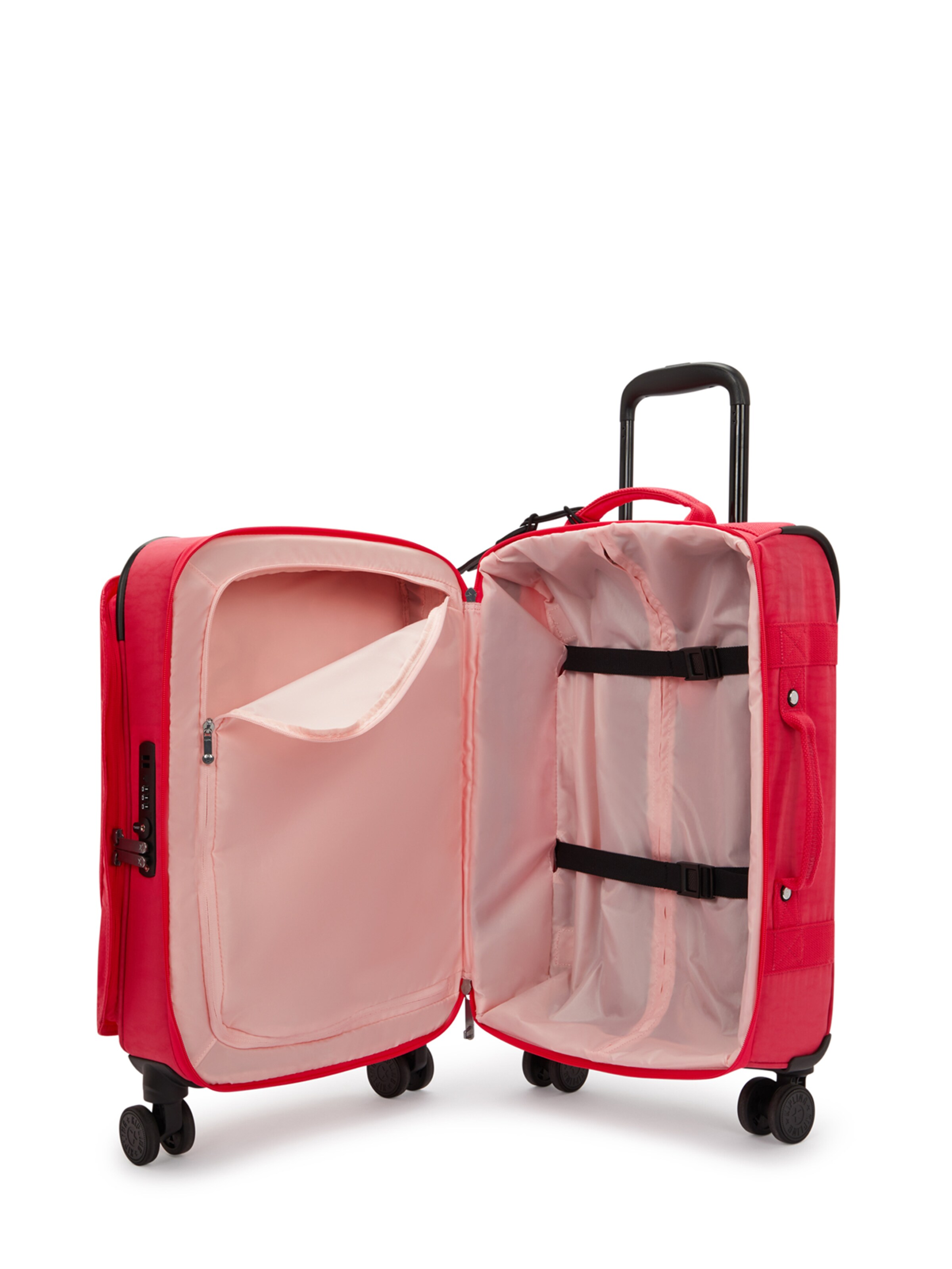 KIPLING Βαλίτσα με ροδάκια 'Spontaneous 33 x 55 x 20 cm' σε ροζ