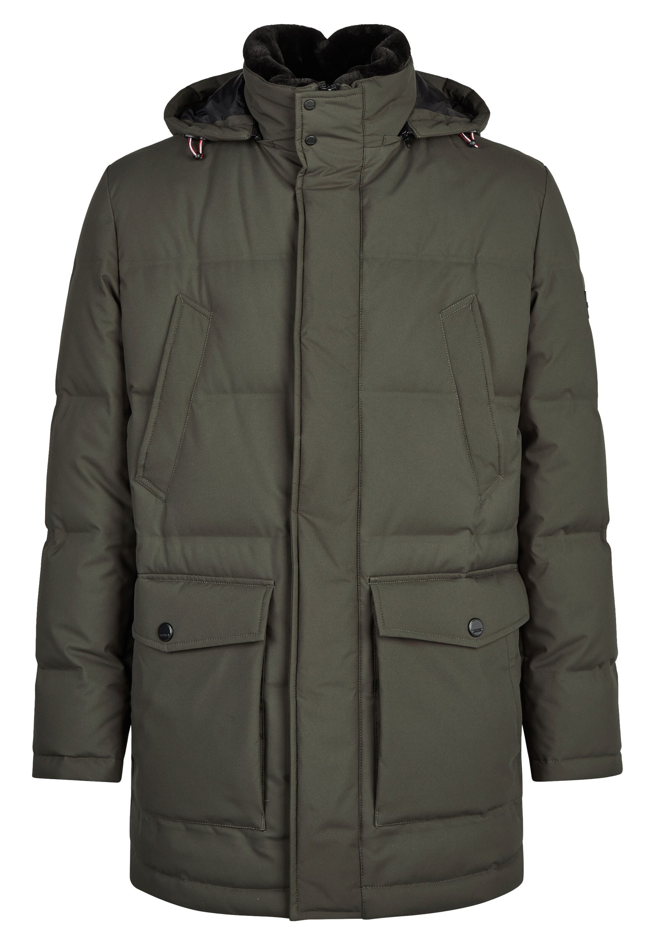 HECHTER PARIS Winter Parka 'Functional' in Green: front