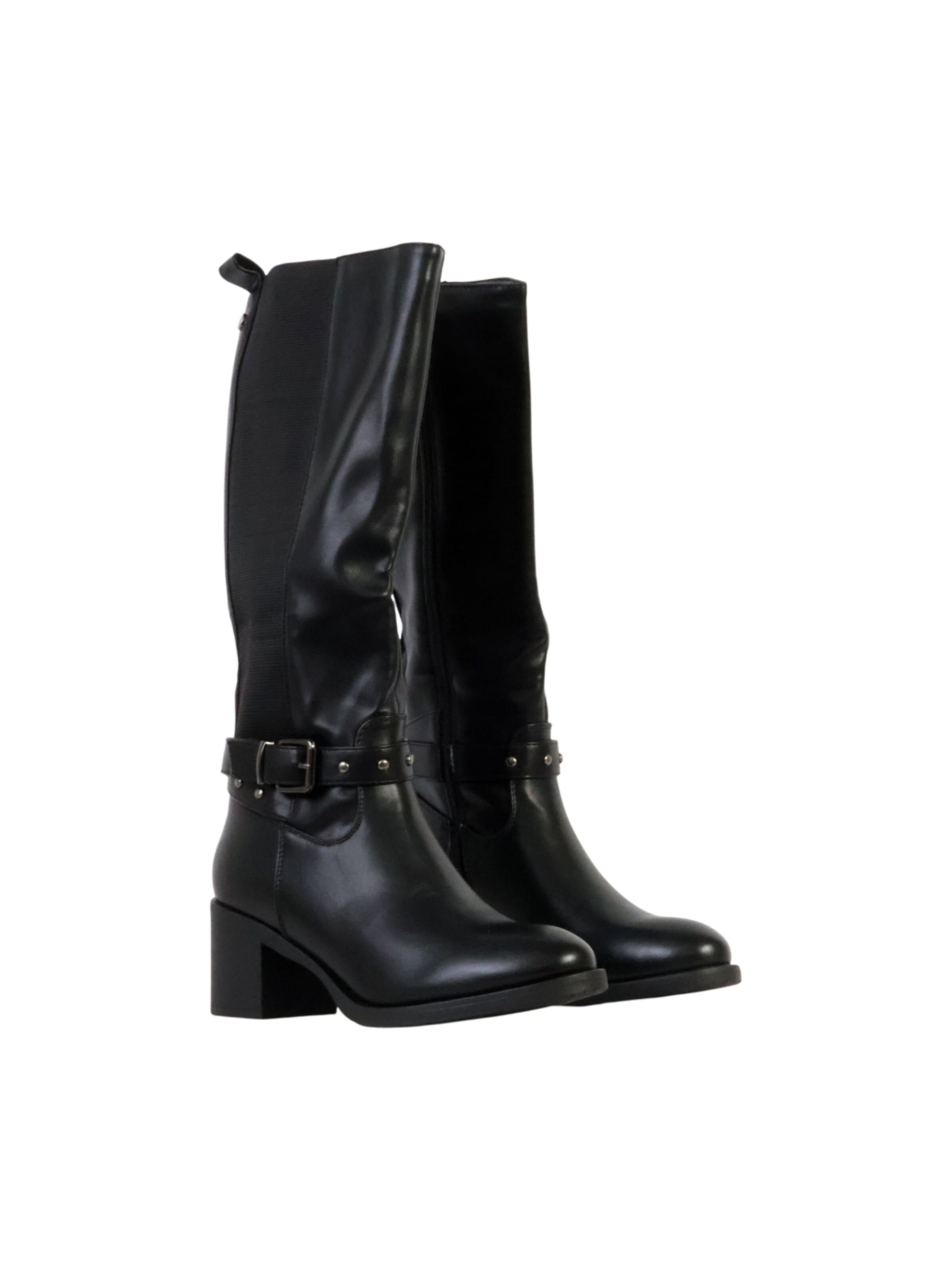 Super Mode - Botas 'Supermodische Stiefel mit Reißverschluss' en negro