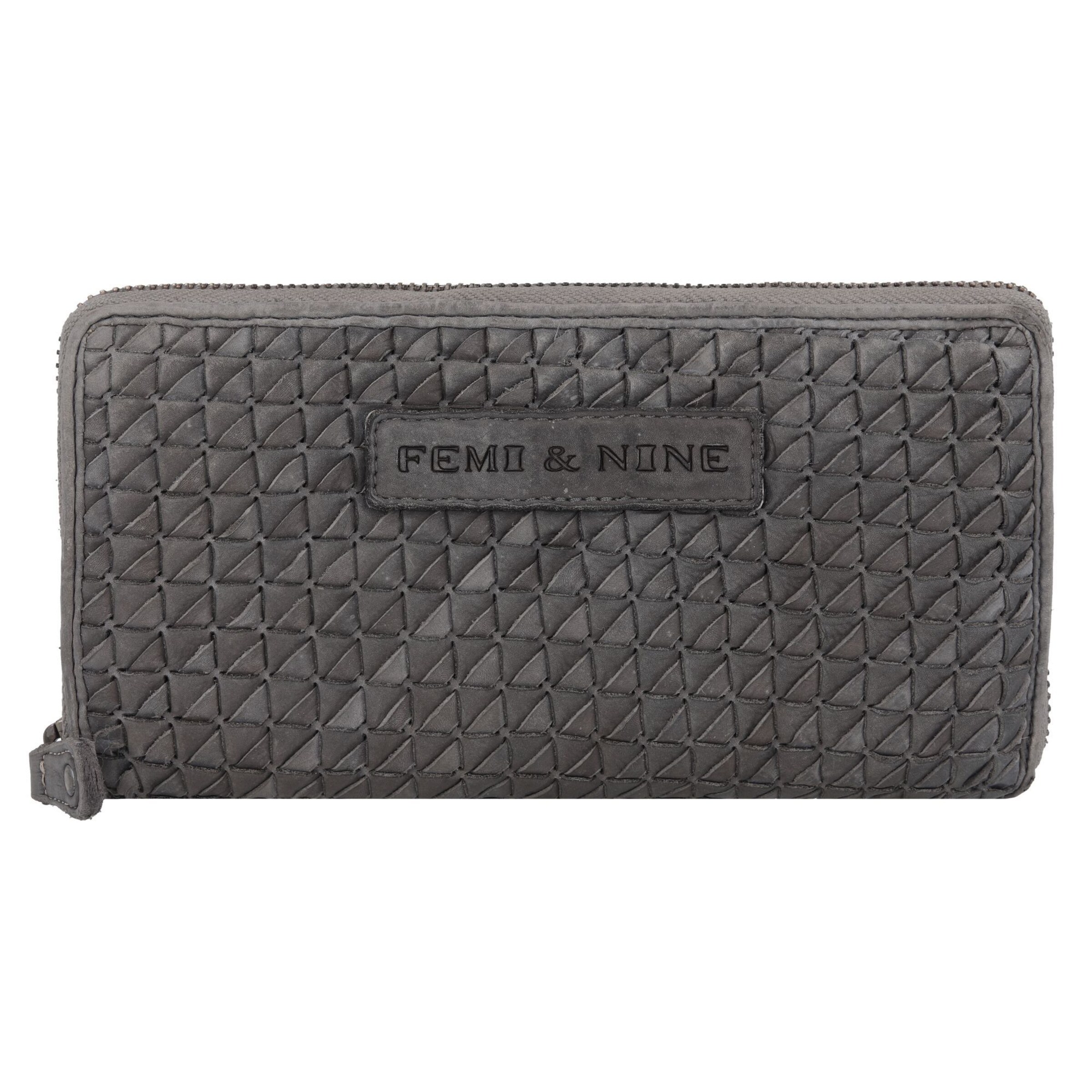 Portamonete di Greenland Nature in grigio: frontale