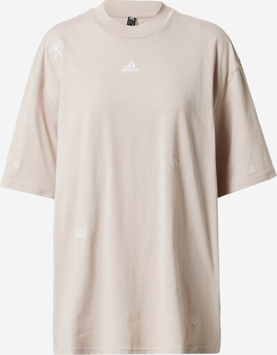 ADIDAS PERFORMANCE Toiminnallinen paita värissä beige / valkoinen, Tuotenäkymä