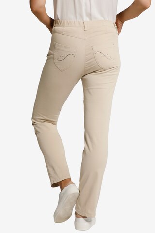 Ulla Popken Slim fit Pants in Beige